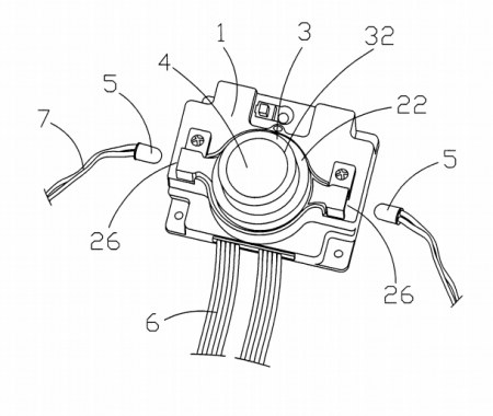 帶有溫度指示燈和散熱風(fēng)扇調(diào)速器的電腦主機(jī)開關(guān)